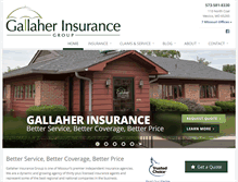 Tablet Screenshot of gallaherinsurance.com